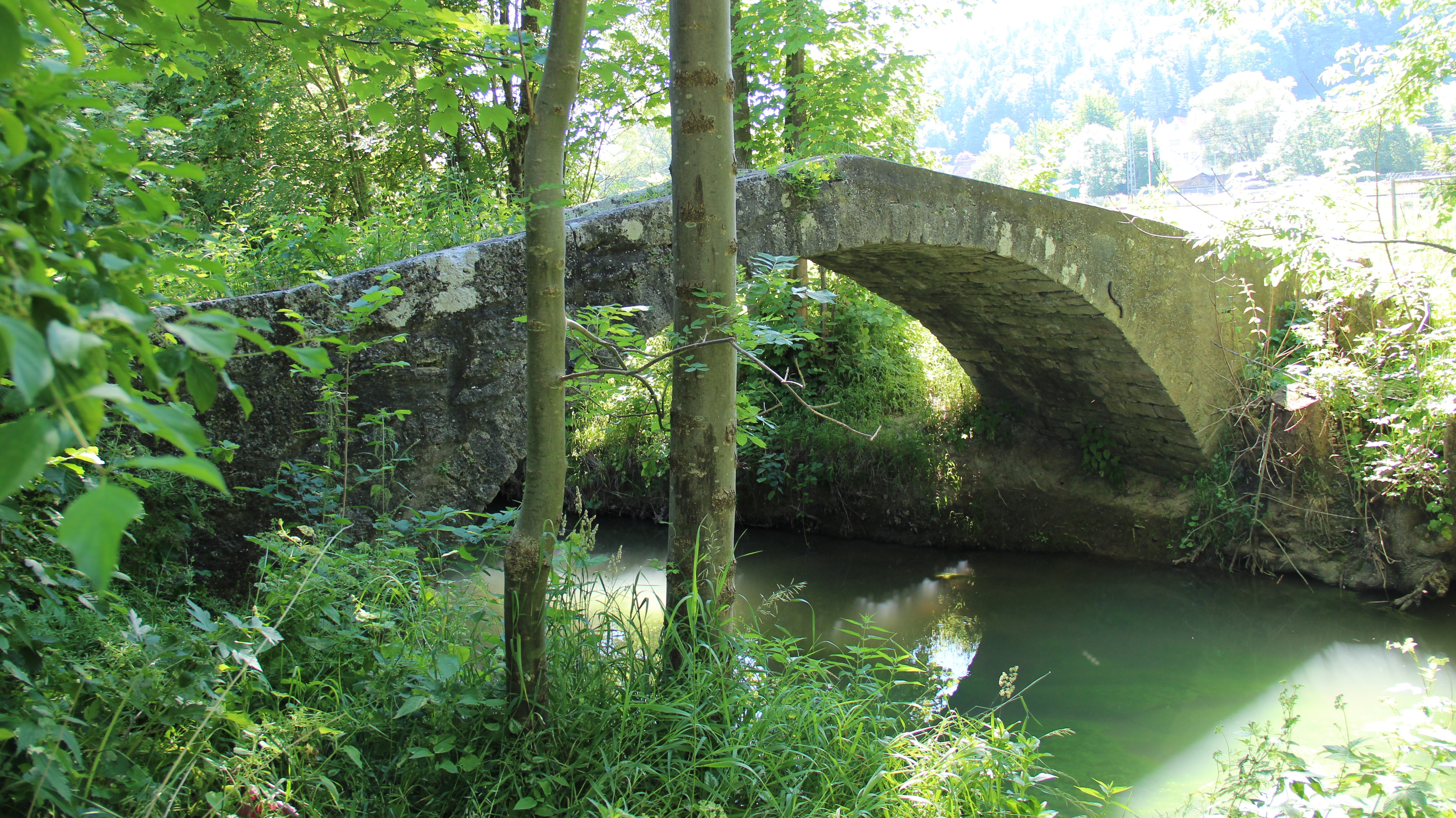 Historische Brücke über den Grünbach